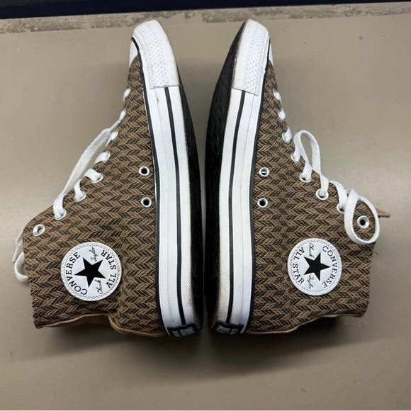 Converse Chuck Taylor All Star High Herringbone - Sand Dune Men’s Size 8 - Picture 3 of 5
